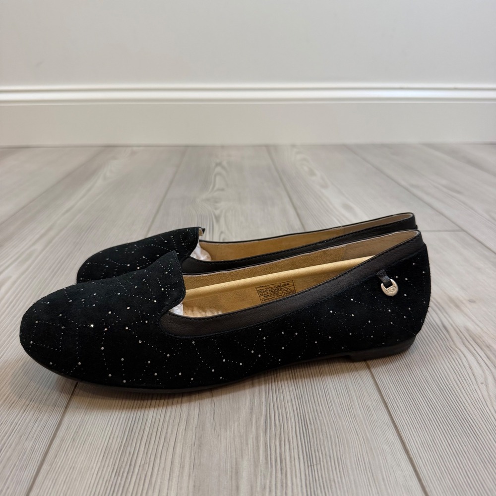 NEW UGG Australia 6.5 Bentlie Constellation Black Suede Swarovski Loafers